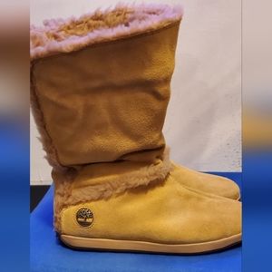 Timberland Tan Suede Boots Size 11W